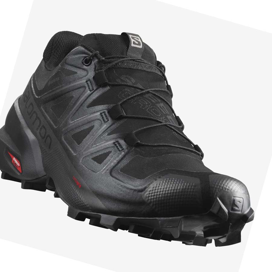 Tenis Para Trail Running Salomon SPEEDCROSS 5 GORE-TEX Hombre Negros | MX 3510BEX